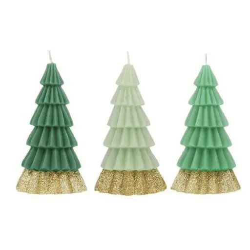 Pack de 3 velas árboles