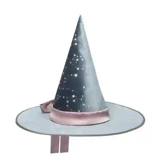 Sombrero de bruja/mago terciopelo gris disfraz