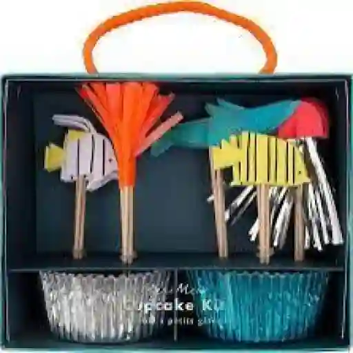 Cupcake kit debajo del mar