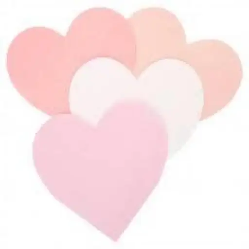 Servilletas corazones grandes