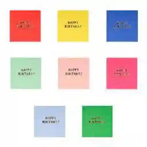 Servilletas pequeñas de feliz cumpleaños (juego de 16)