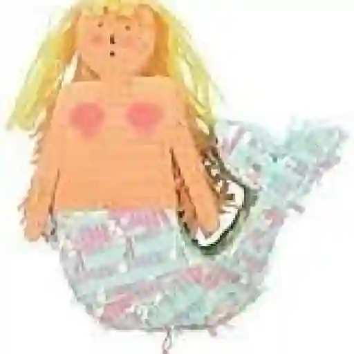 Mini piñata de sirenita
