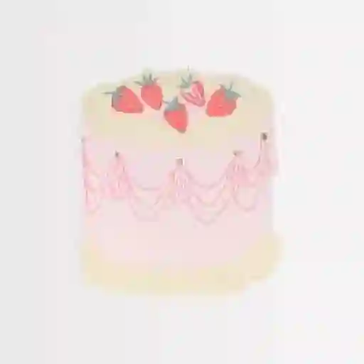 Servilletas de pastel rosa (conjunto de 16)