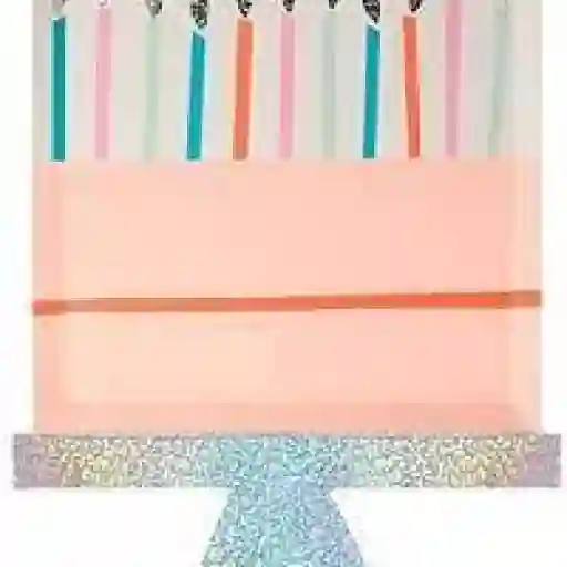 Platos  tarta de cumpleaños (juego de 8)