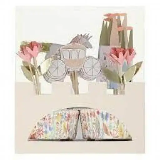 Cup cake Kit de magdalenas de princesa (juego de 24 toppers)