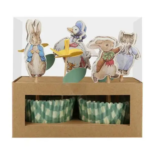 Kit cupcake Peter Rabbit  en el jardín