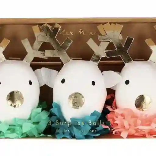 Bolas Sorpresa Reno  (set de 3)