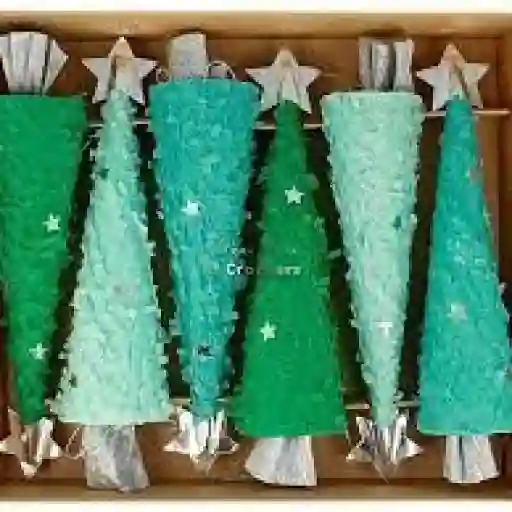 Crackers árboles de Navidad