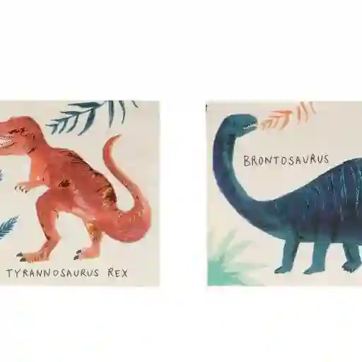 Servilletas pequeñas dinosaurio