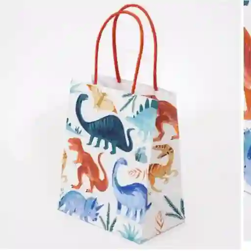 Bolsas para fiestas  Dinosaurios (set de 8)