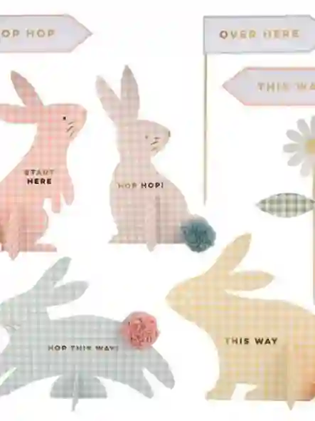 Kit busca huevos de conejitos de Gingham