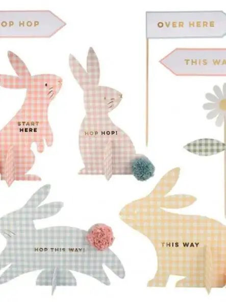 Kit busca huevos de conejitos de Gingham