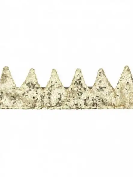 Disfraz corona oro
