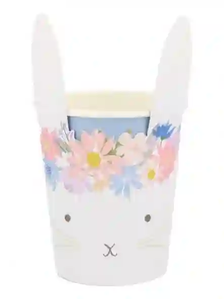Vasos de conejito floral