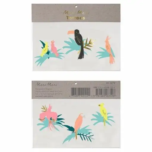 Tatoo pájaros tropical
