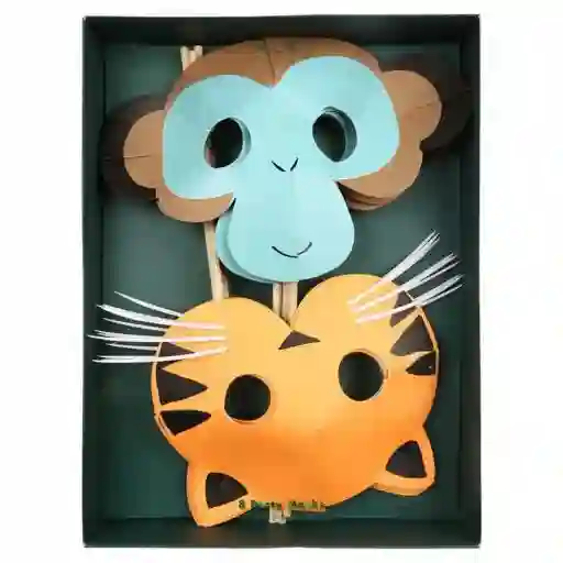 Máscaras de mono y tigre