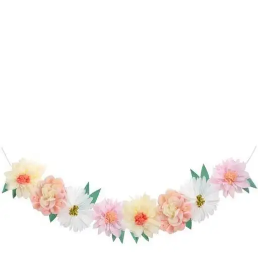Guirnalda de flores gigantes