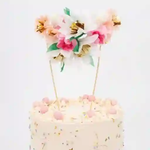 Topper Bouquet flores para tartas