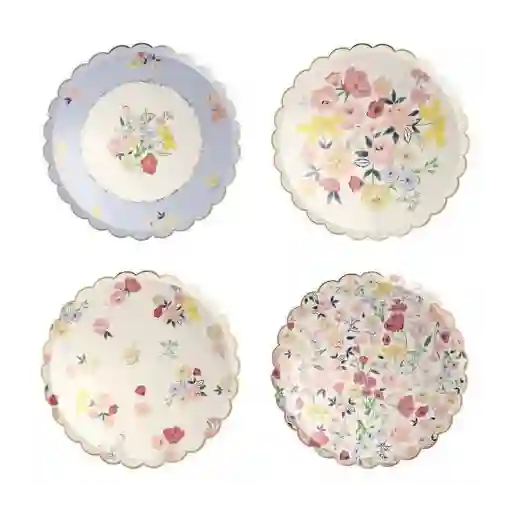Platos grandes de jardín inglés