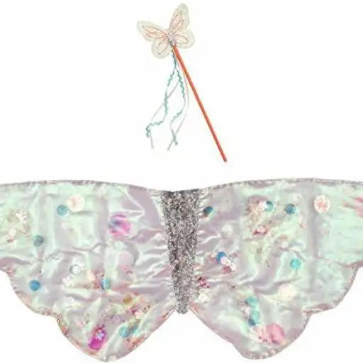 Disfraz alas de mariposa con lentejuelas