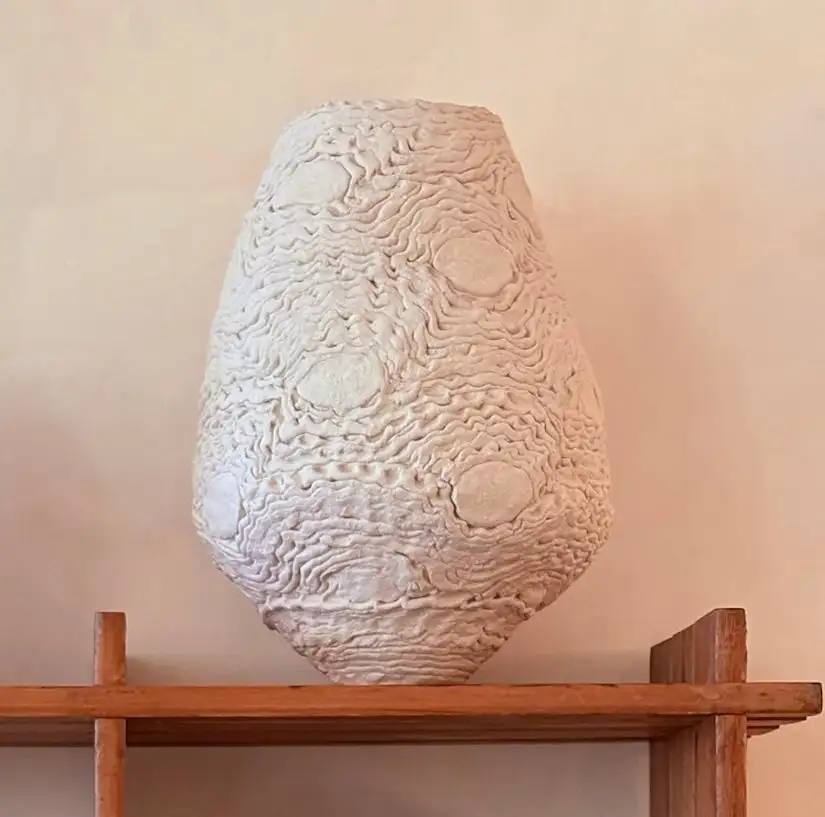 Jarrón Crochete de cerámica artesanal - Imagen 13