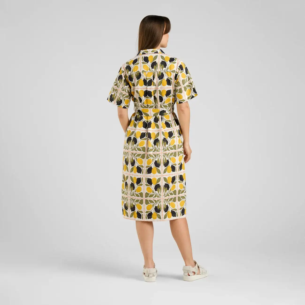 Vestido camisero VERDE - Imagen 4
