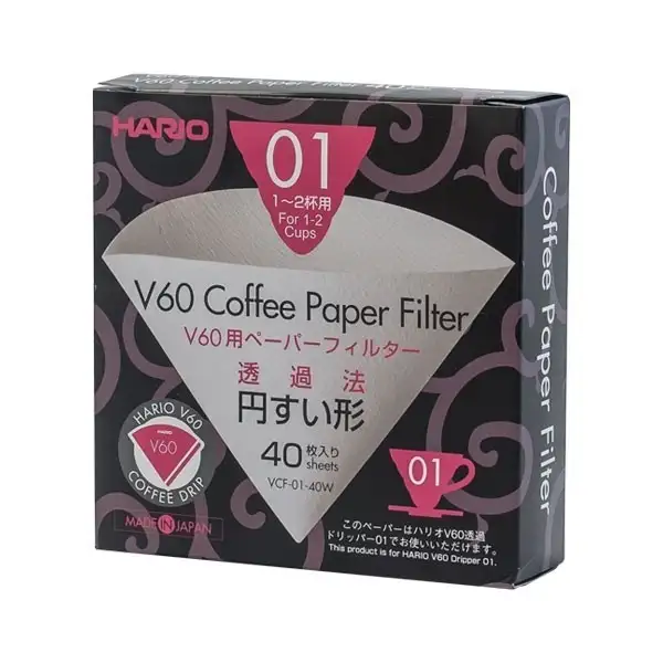 Filtros de café Hario 01 - Caja de 40 unidades