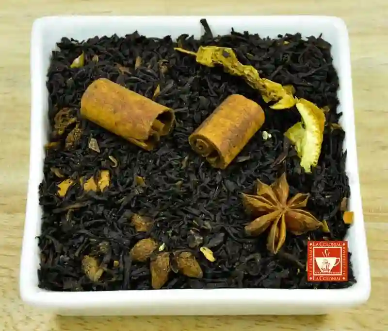 Black tea with cinnamon and anise
