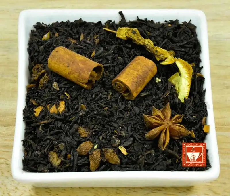 Black tea with cinnamon and anise