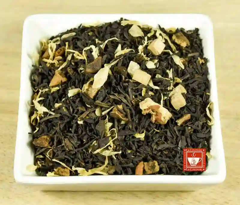 Té negro con peras al caramelo