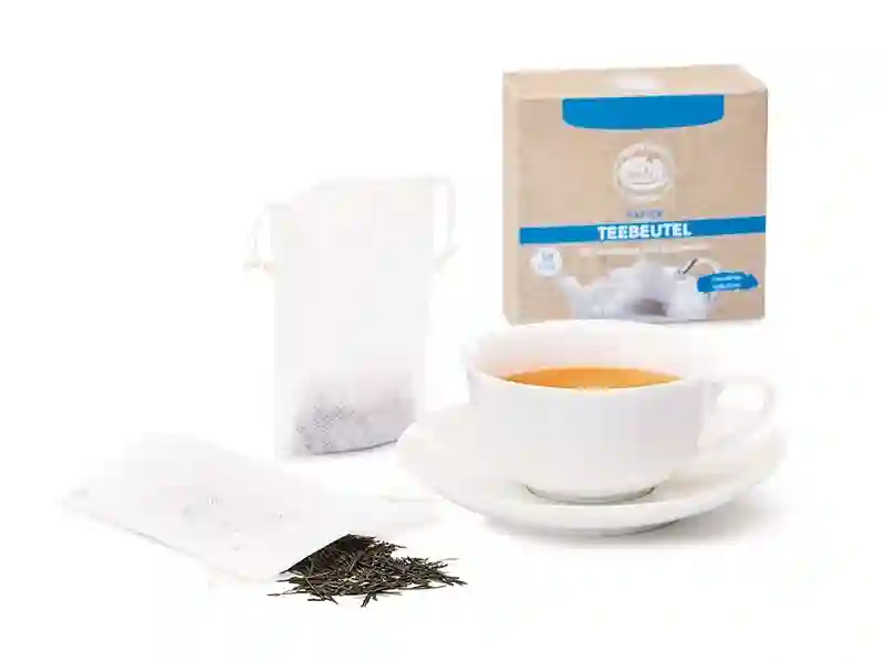 Filtros de té de papel con sistema de autocierre
