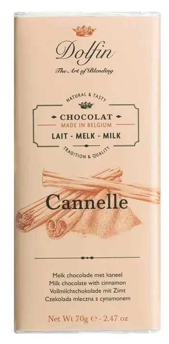 Chocolate Dolphin con canela de Ceylán - 70g