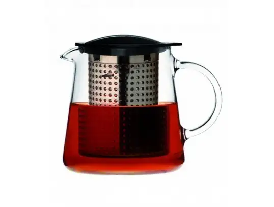 Tetera de cristal Tea Control 0,8L Finum