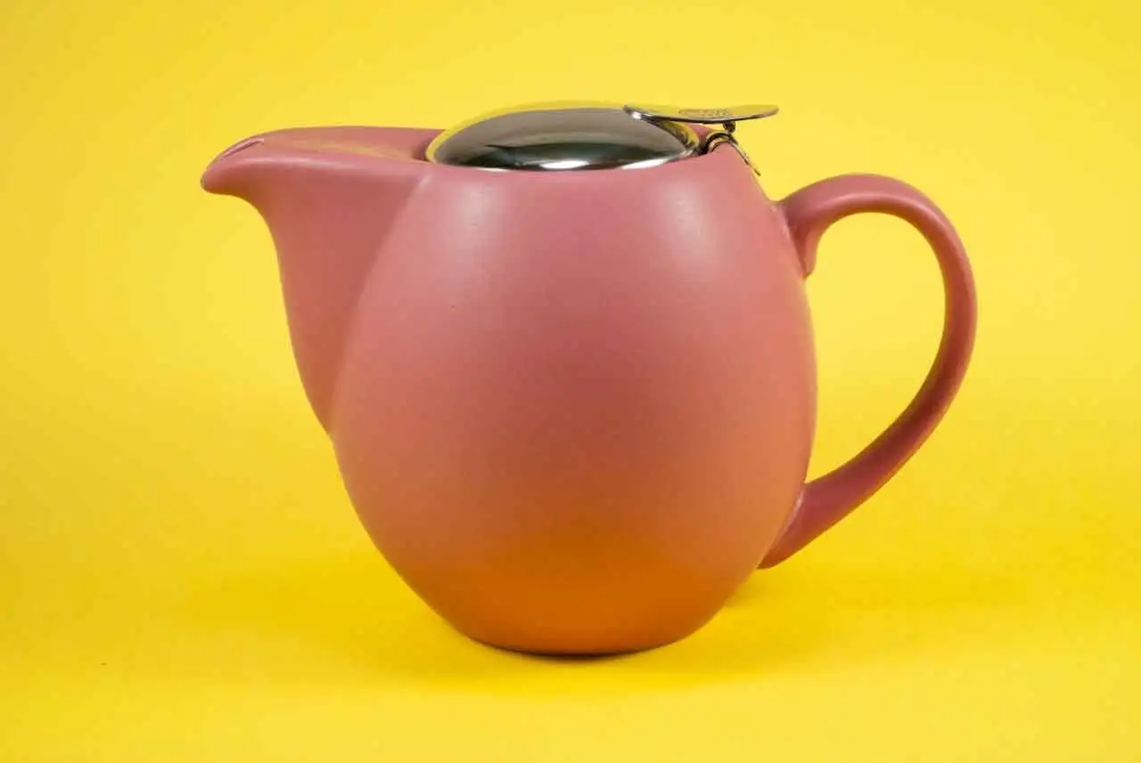 Tetera de cerámica Zaara 0,9 litros rojo mate