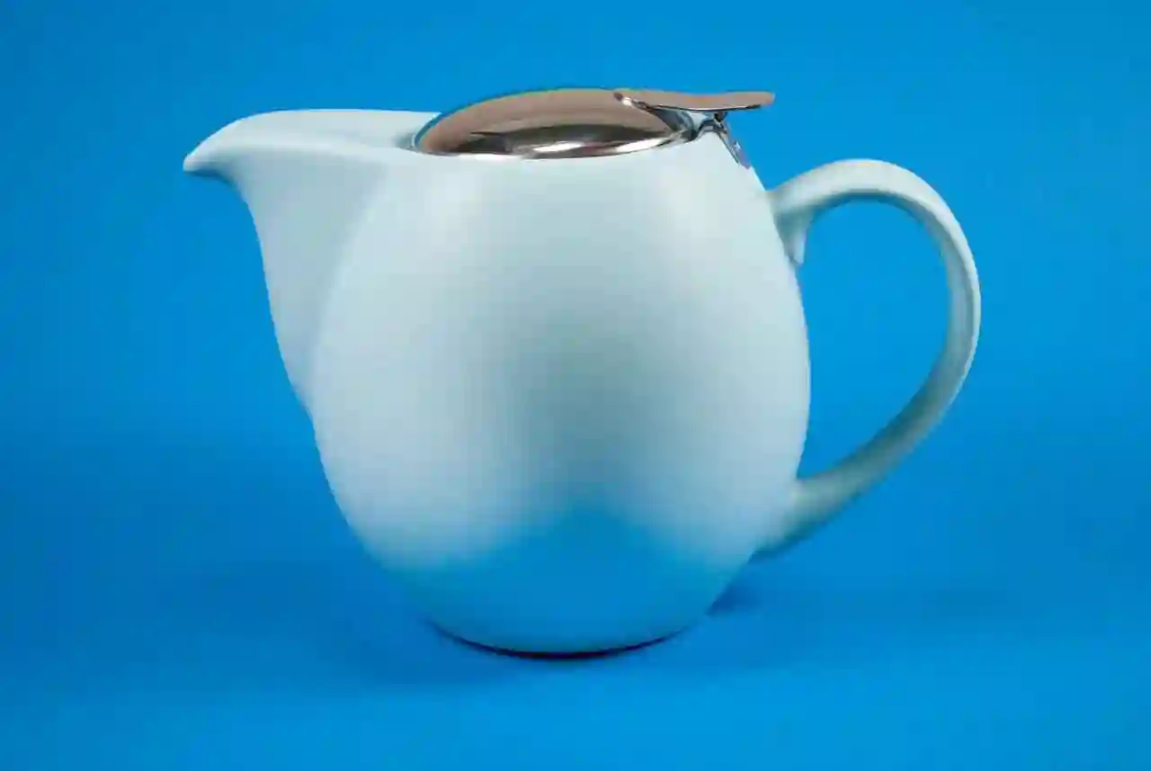 Tetera de cerámica Zaara 0,9 litros azul