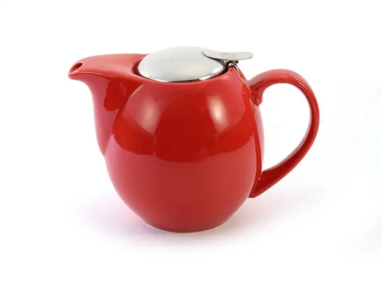 Tetera de cerámica Zaara 0,9 litros Roja