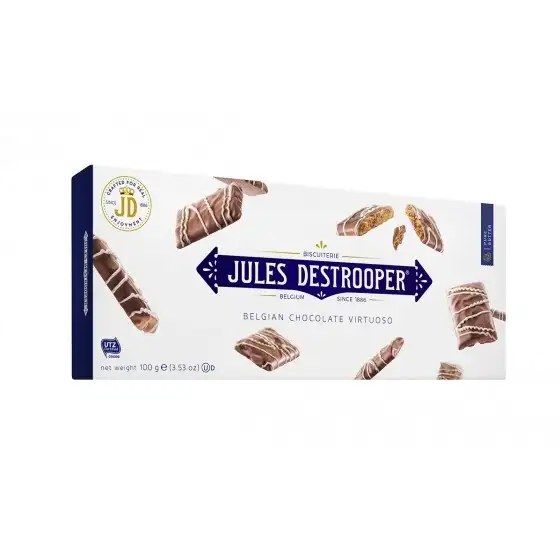 Jules Destrooper Galletas de canela con chocolate con leche 100 g.