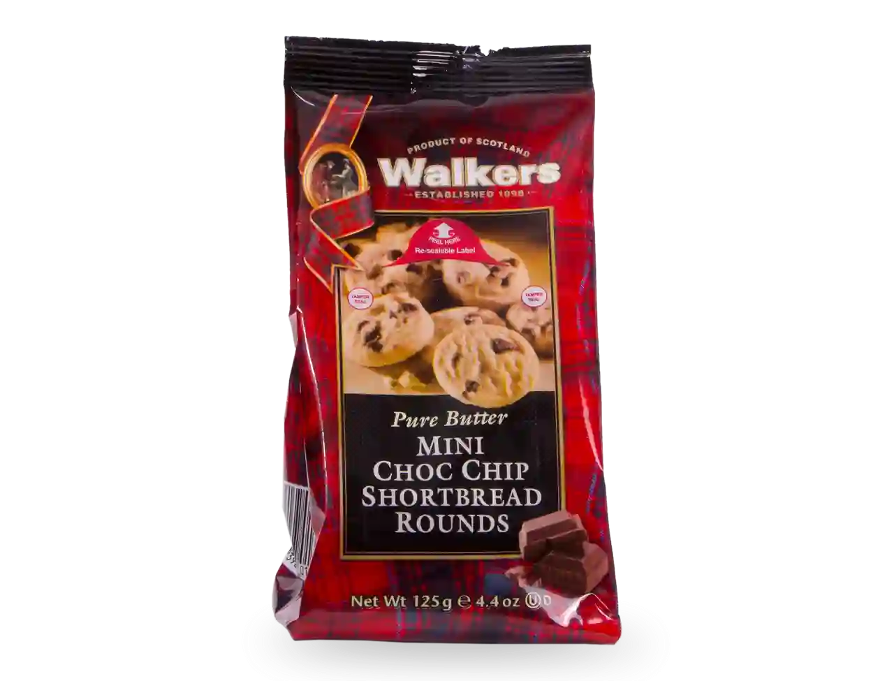 Mini Chocolate chip Shortbread Walkers 125 g