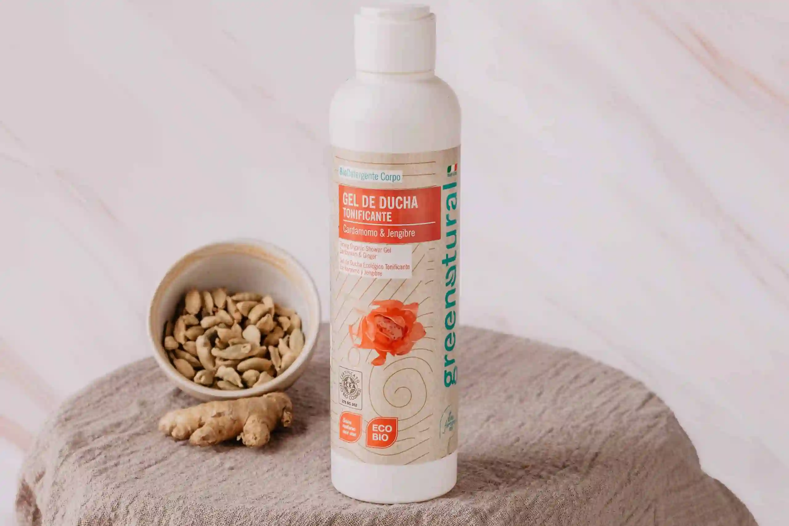 GEL DE DUCHA Cardamomo y jengibre GREENATURAL