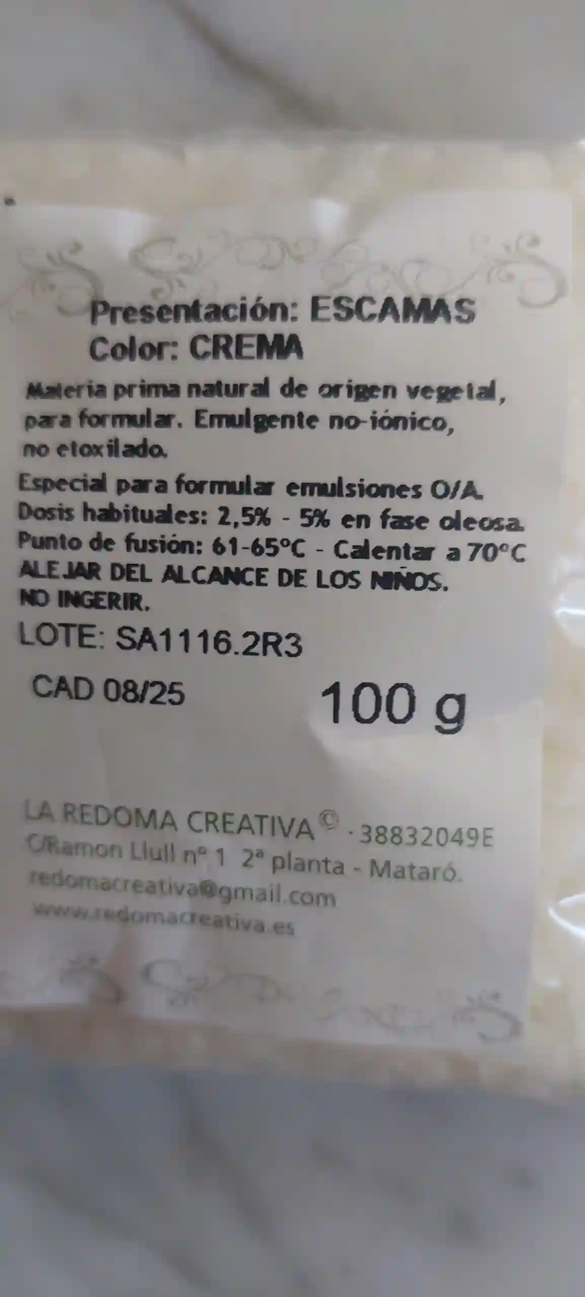 Montanov 68 Cantidad: 100 gr 19,00 € La Redoma Creativa