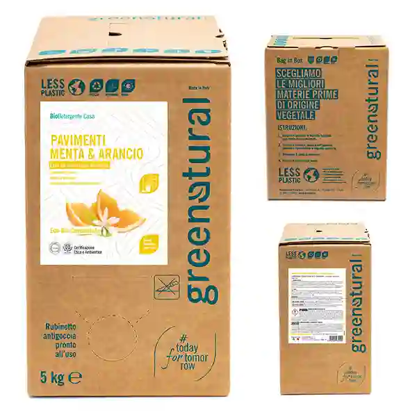 DETERGENTE SUELOS MENTA-NARANJA BAG 5 KG