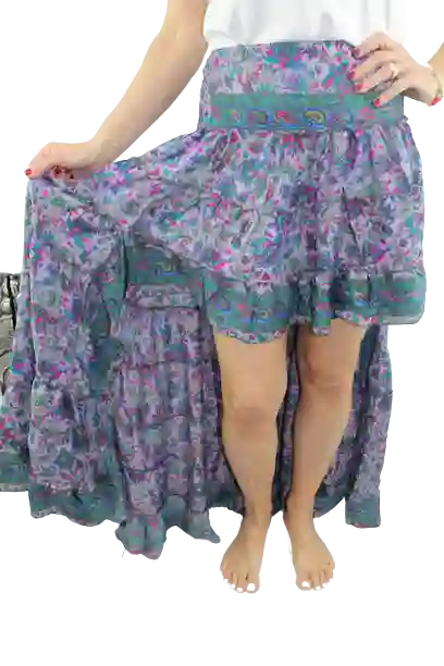Falda Ibiza, 3 volantes