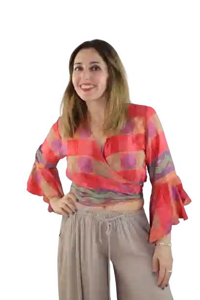 Top bolero vintage manga 3/4