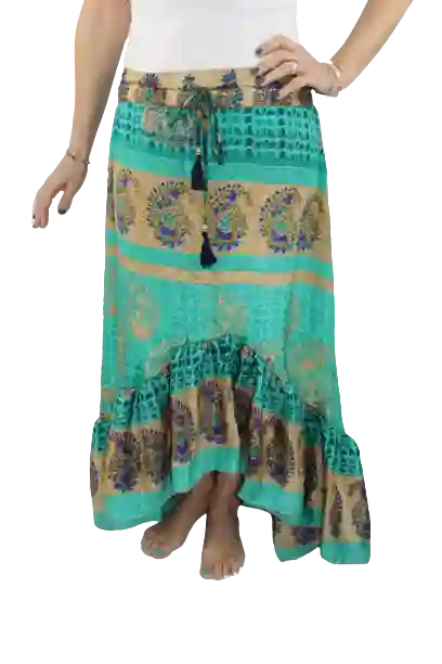 Falda larga asimetrica