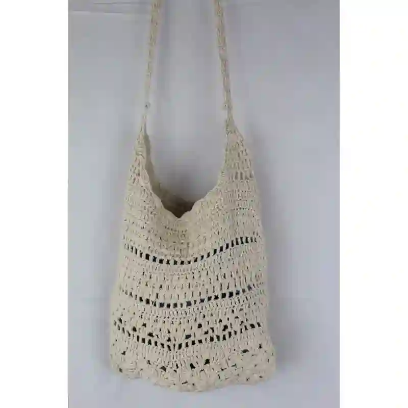 Bolso crochet natural