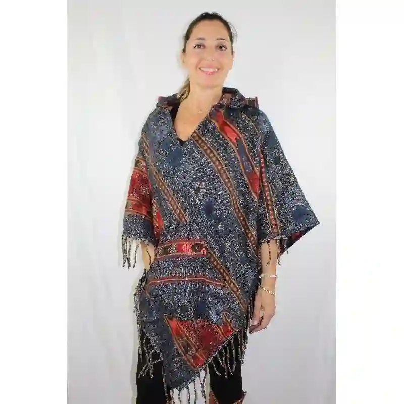 Poncho triangular acrílico