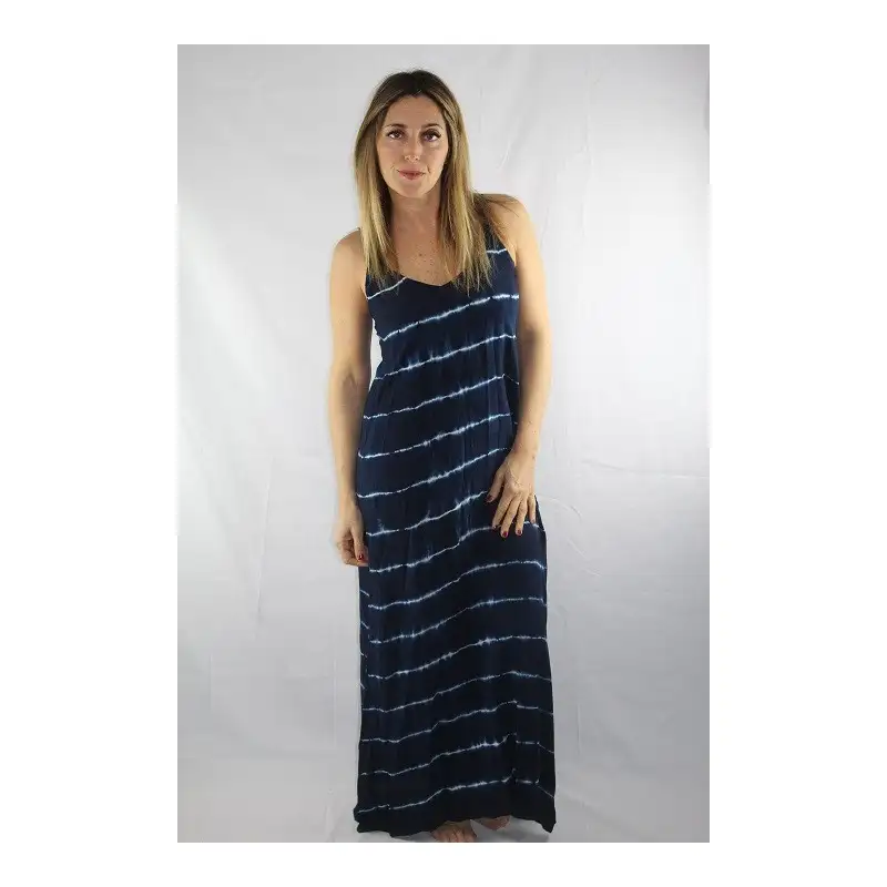 Vestido largo rayas