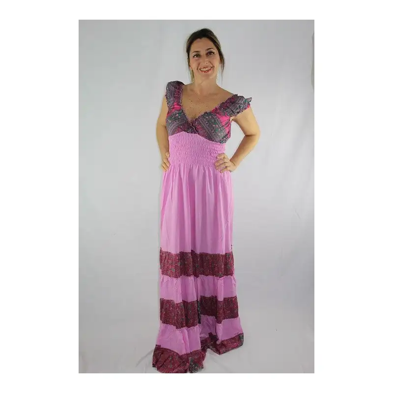 Vestido largo Bianca, combinación