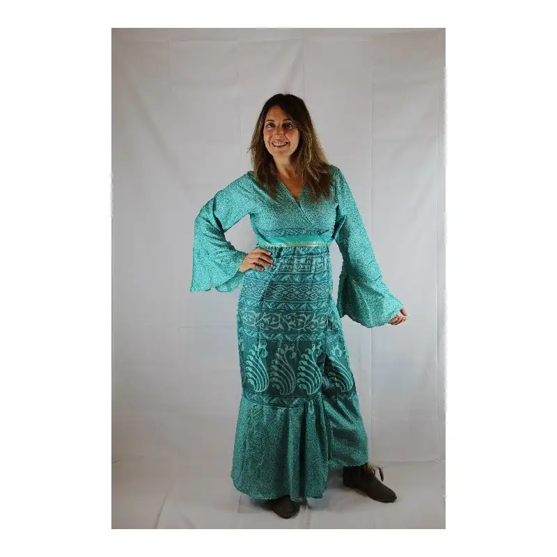 Vestido cruzado Kimono Baktri