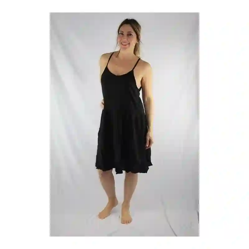 Vestido corto en rayón